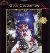 Dimensions 8640 Glistening Snowman Stocking