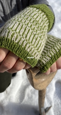 Aprillusion  Fingerless Gloves/Mitts by Josefine Åkerström-Swedish-Free