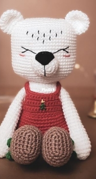 Lalart Crochet - Elayne Ramos Cirilo - Polari the Polar Bear - Polari o Urso Polar - Portuguese