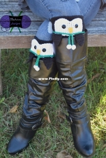 Blackstone Designs - Sonya Blackstone - Peeping Penguin Boot Cuffs