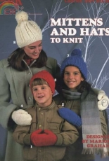 Leisure Arts 391 Mittens and Hats to Knit by Marion Graham 1985
