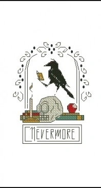 Nevermore by Lee Fisher of StitchyFish Designs from Just Cross Stitch - Halloween 2019 XSD