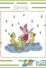 Designer Stitches Pooh Calendar 2006 - Spring