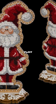 Wonderland Crafts - FLK-297 - Santa Ornament