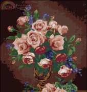 Zolotoe Runo GN-007 Roses and Violets