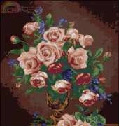 Zolotoe Runo GN-007 Roses and Violets