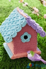 Lily Sugar n Cream - Yarn-Bombed Birdhouse - Free