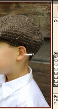 Stitch of Nature - Jenia Daugherty  - Belmont Scally Cap (Newsboy Hat)