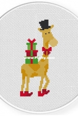 Daily Cross Stitch - Holiday Giraffe