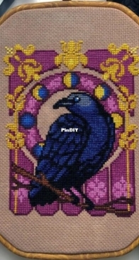Needlelot Designs - Art Nouveau Crow xsd