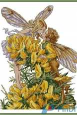 Flower Fairies - The Gorse Fairies from Cross Stitch Crazy 227 XSD