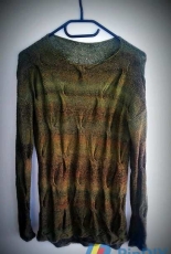 Green Green Grass of Wool Sweater by Dani Stan-German-Free