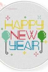 Daily Cross Stitch - Happy New Year