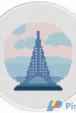 Daily Cross Stitch - The Eiffel Tower