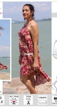 Designer Stitch - DS0619 - Remi Cami, Cami Dress -  Sizes 1-12