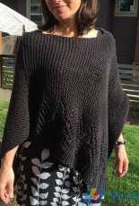 Simple Poncho with Lacey Edge by Stefee Knudsen-Free