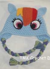 TMKCrochet - Jennifer Lynas - My Little Pony Hat - Rainbow Dash