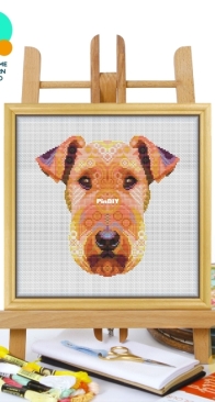 Awesome Pattern Studio - CS2145 - Mandala Welsh Terrier XSD