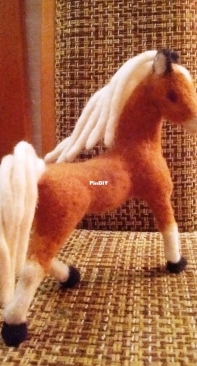 White horse in disguise - needle felting