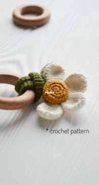 Cozy Toy Designs - Daisy Rattle - English