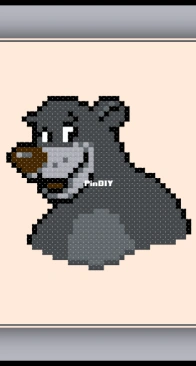 Cross Stitch Quest - Baloo - The Jungle Book - Free