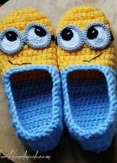 Atelier Handmade - Liliana Ianculescu - Minion slippers