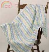 Melissa Leapman- Zig Zag Shells Baby Afghan