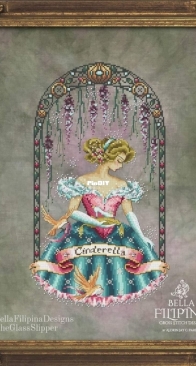 Bella Fillipina Cross Stitch Designs - The Glass Slipper