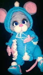 Alla Fedyunina - Pajama Mouse - Алла Федюнина - Пижамный мышь - Russian