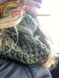 Color Me Kale Cowl by Nichole Call - free