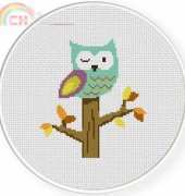 Daily Cross Stitch Winking Owl
