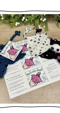 Serendipity Designs - Amanda Ray - Small Beaded Gliding Pocket Dragon, Gliding Dragon No sew Modification, Market Tags