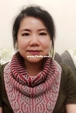 Triangle Brioche Cowl by Wanpen Huang-Free