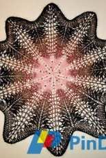 Sunflower Beaded Lace Doily by Linda Browning