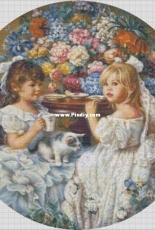HAED HAESAK 9 Kitty Tea Party by Sandra Kuck
