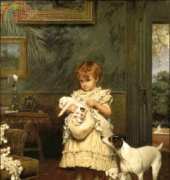 Golden Kite GK 1297 Girl with Dogs