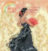 DMC Deco BK144 Flamenco Dancer in Black