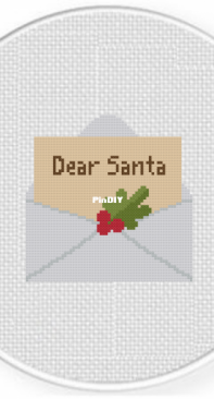 Daily Cross Stitch - Dear Santa Letter
