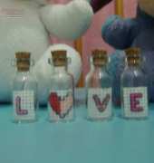 LOVE in the tiny bottle