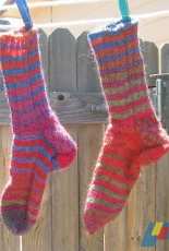 Knittens-Mad Hatter Socks by Kate Agner-Free