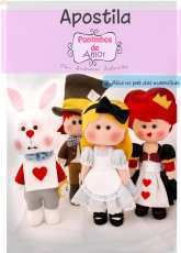 Felting-Apostila Pontinhos de Amor - Alice no Pais das Maravilhas (Portuguese)