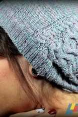 Slouch-A Cable Knit Hat by Brijit Elouise-Free