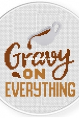 Daily Cross Stitch - Gravy on Everything