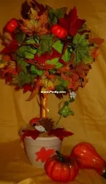 Autumn topiary