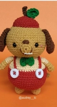 Audrey Lilian Crochet - Audrey Lilian - Fruity Friends - Apple Dog