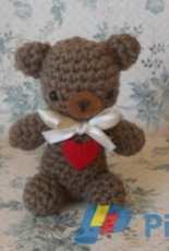 Miss Dolkapots Krafties - Valentines Day teddy bear - Free