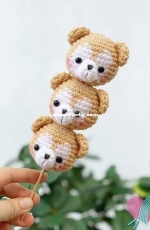 Yarns and hooks- Milia229 - Emilia Tan - Bear Keychain - Translated - Free