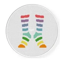 Daily Cross Stitch - Cheeky Socks