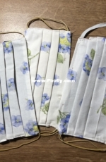Blue Flowers Face Masks