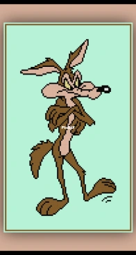 Cross Stitch Quest - Wile E Coyote - Looney Tunes - free